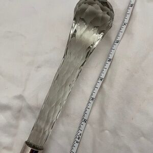 Large magnifying glass with crystal handle